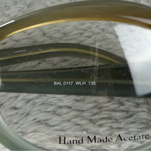 Balenciaga Paris NWT Women Cat Eye Green Glasses Non Prescription BAL 0117 Italy - Picture 8 of 16